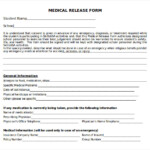 Best Free Printable Medical Release Form Russell Website