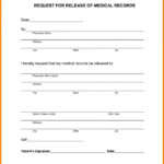 Blank Medical Records Release Form Medical Records Medical Doctors