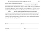 Browse Our Sample Of Deposit Release Form Template Real Estate Forms