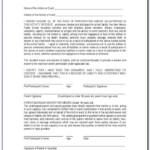 Car Accident Release Of Liability Form Uk Universal Network