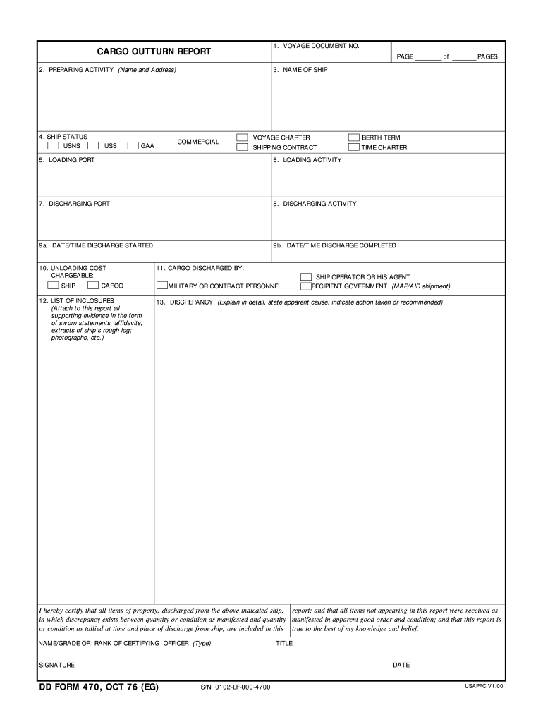 Cargo Outern Report Pdf Fill Out Sign Online DocHub