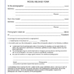 Cool Model Release Form For Photographers 2022 DeviousNoise