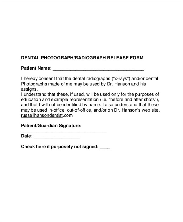 Dental Patient Release Letter Sample Printable Medical Forms Letters