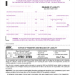 Dmv Release Of Liability Printable Form Printable Forms Free Online