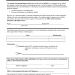 Ferpa Release Of Information Form For Parents ReleaseForm