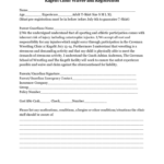 Fillable Online Medical Release Form And Media Release Form The Dance