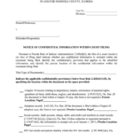 Fl Notice Confidential Within Fill Online Printable Fillable Blank