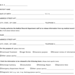 Florida Medical Records Release Form Download Free Printable Blank