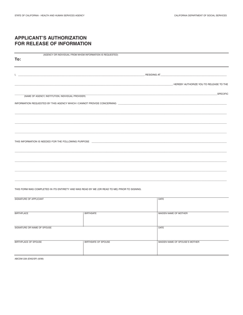 Form ABCDM228 Download Fillable PDF Or Fill Online Applicant s 