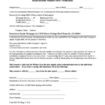 Form Ssa 89 Authorization For The Ssa To Release Social Security