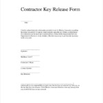 FREE 10 Sample Key Release Forms In MS Word PDF