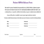 FREE 11 HIPAA Release Form Samples In PDF MS Word