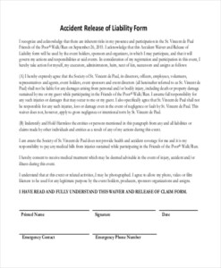 FREE 11 Sample Release Of Liability Forms In PDF MS Word