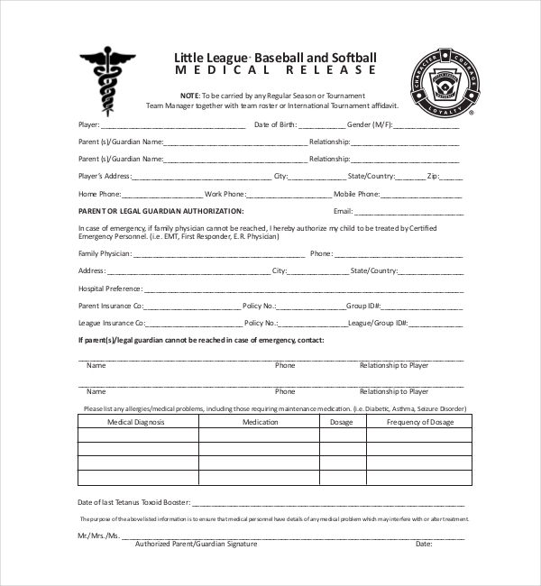 FREE 17 Sample Medical Waiver Forms In PDF Word Excel