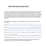 FREE 8 Sample Video Release Forms In PDF MS Word