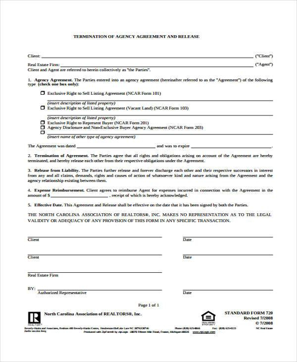 FREE 9 Real Estate Release Forms In PDF MS Word