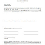 FREE 9 Release Of Mortgage Forms In PDF