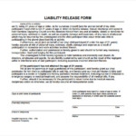 FREE 9 Sample Liability Release Form Examples In PDF MS Word