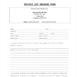 FREE 9 Sample Privacy Act Release Forms In MS Word PDF