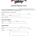 FREE 9 Sample Vehicle Release Forms In MS Word PDF