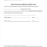 FREE 9 Tenant Verification Sample Forms In PDF