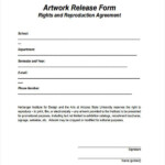 Free Artist Release Form Template ReleaseForm