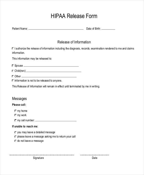 Free Hipaa Compliance Forms Download Lokasincafe