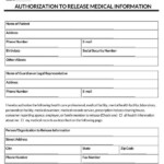 Free HIPAA Medical Records Release Forms U S PDF Word