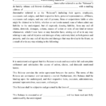 Free Liability Release Forms Printable Online Printable Templates