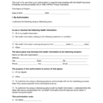 Free Medical Records Release Authorization Form HIPAA Word PDF