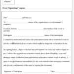 Free Printable Liability Waiver Form Template Form GENERIC