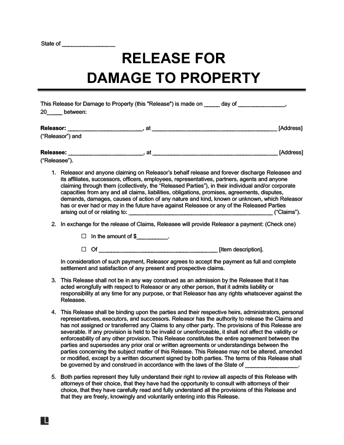 Free Release Of Liability Waiver Form 2023 Legal Templates