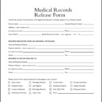 Generic Medical Records Release Form Template Business