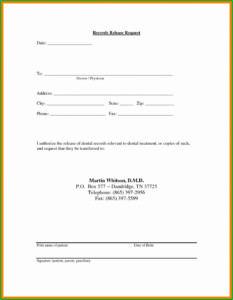 Hipaa Compliant Authorization Form Release Medical Records Form