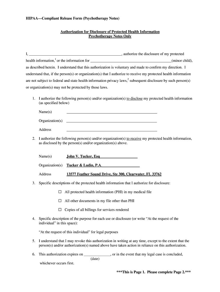 Hipaa Compliant Medical Release Form Florida Kivanc Kharal