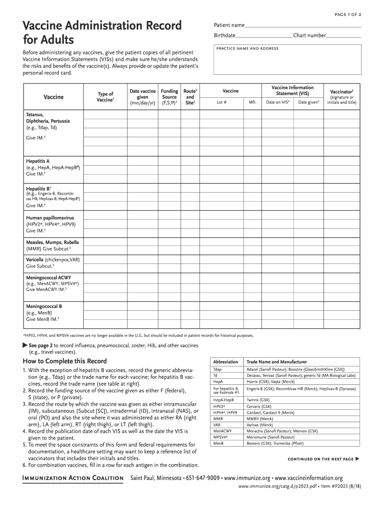 Immunization Form Fill Out And Sign Printable Pdf Template 62E