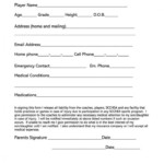 Injury Liability Release Form Template
