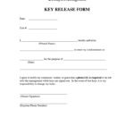 Key Release Form Fill Online Printable Fillable Blank PdfFiller