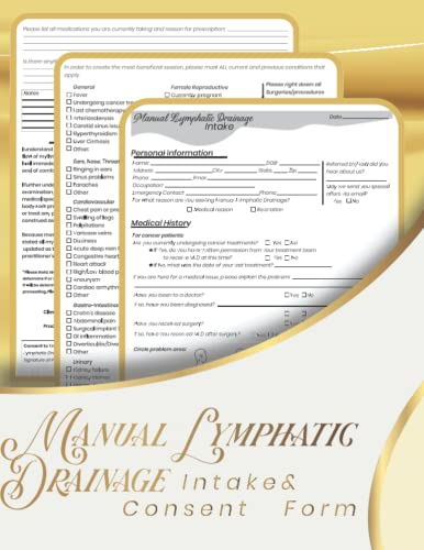 Manual Lymphatic Drainage Intake Consent Form Easiest Way To Create 