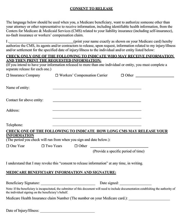 Medicaid Release Of Information Form MedicAidTalk