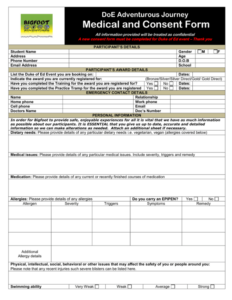 Medical Consent Form