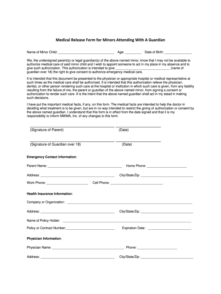 Medical Release Fill Out And Sign Printable PDF Template SignNow