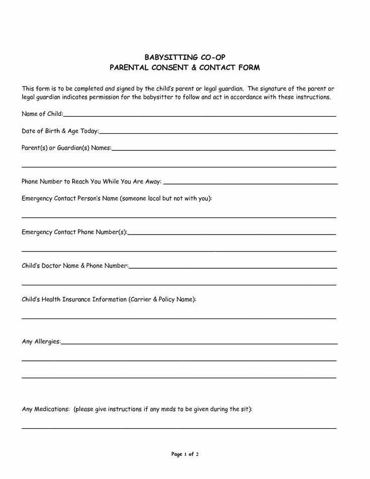 Medical Release Form For Babysitter Fresh 7 Best Of Red Cross 