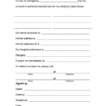 Medical Release Form For Grandparents Check More At Https