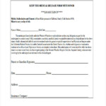 Medical Release Form For Minor Printable Printable Forms Free Online