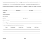 Medical Release Form Printable Printable Forms Free Online