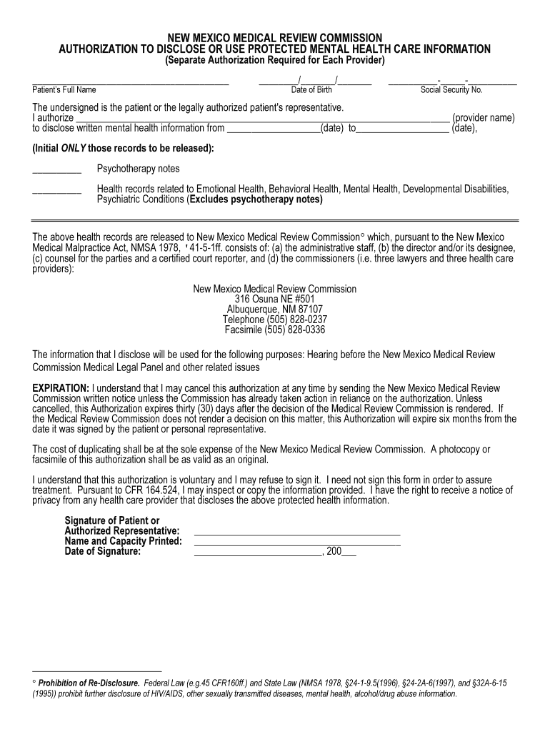 Mental Health Release Of Information Form PDF Fill Out And Sign 