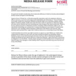 Non profit Media Release Form Lineartdrawingsanimeboy