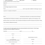 Oregon Liability Release Form Download Fillable PDF Templateroller