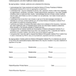 Patient Consent Release Information Form Fill Online Printable